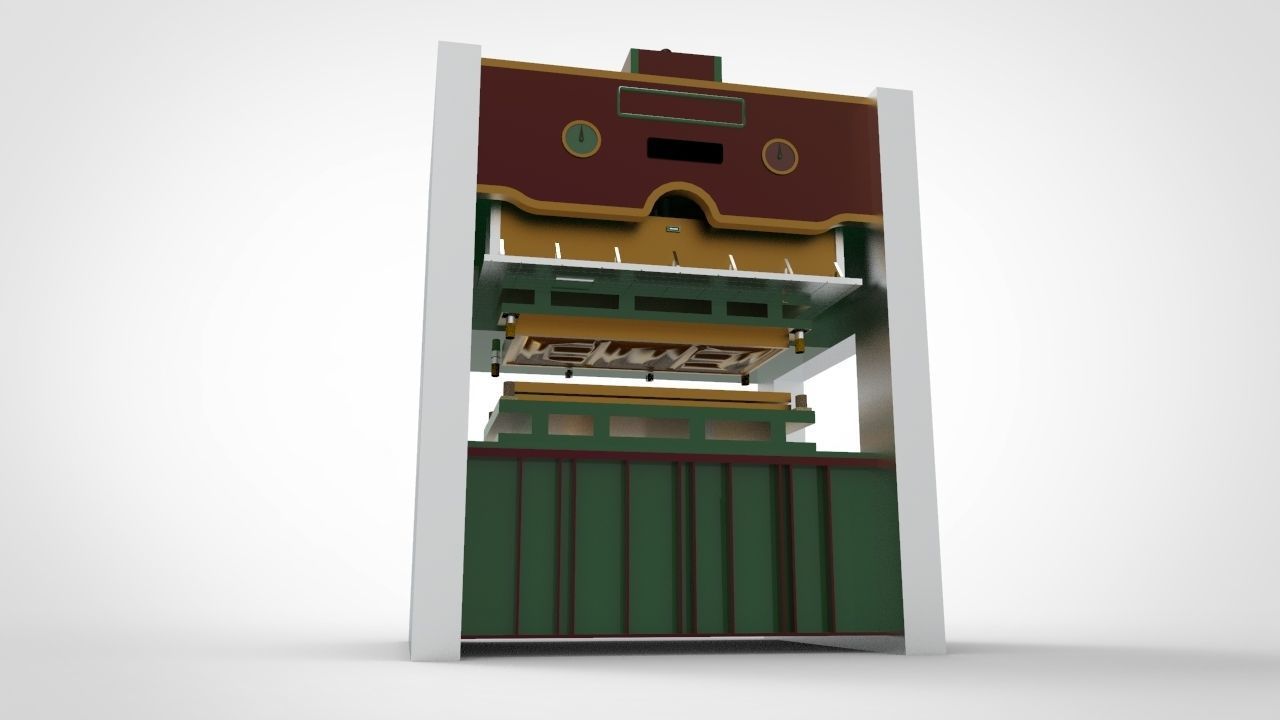Press Machine 3D model_3