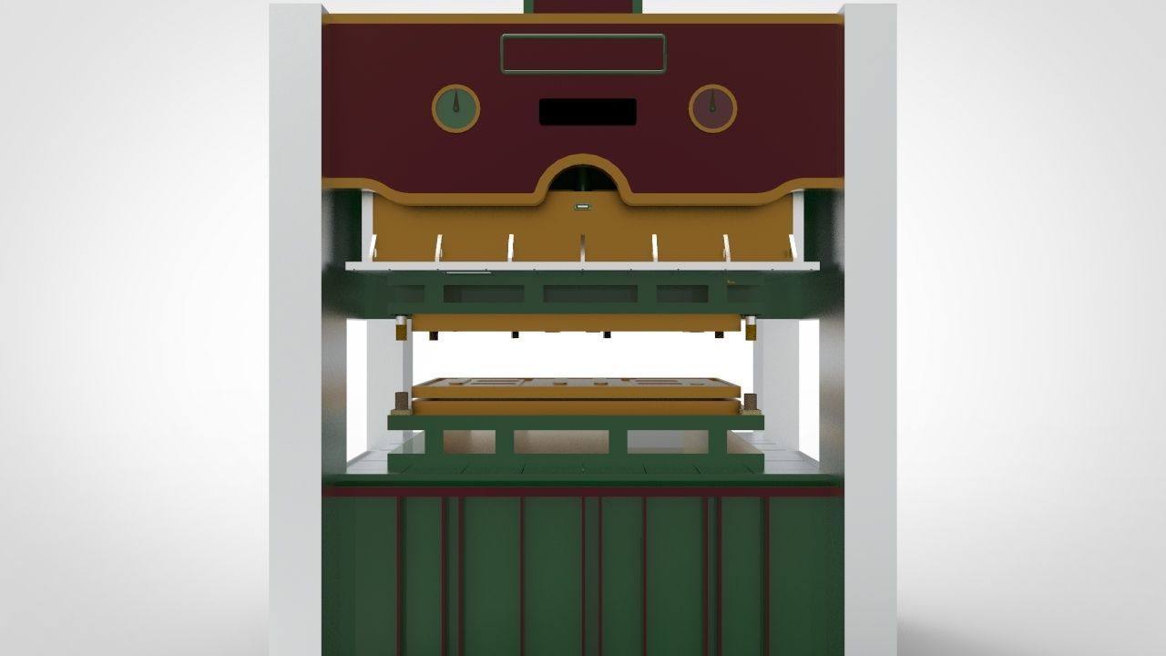 Press Machine 3D model_4