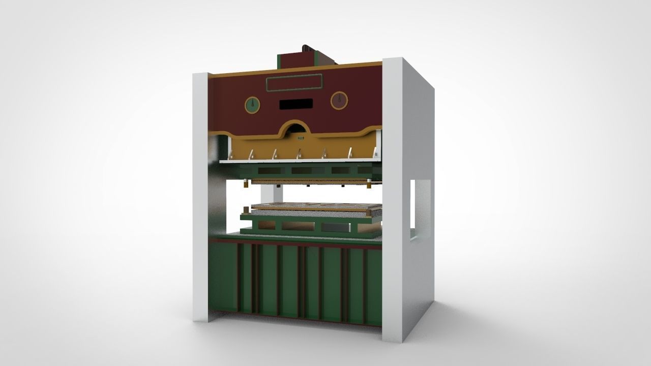 Press Machine 3D model_1