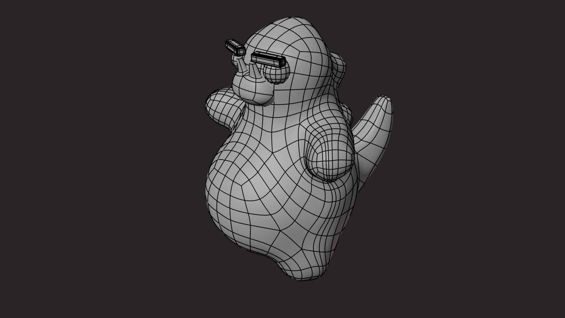 Low Poly Game Ready Stylized Dino Low-poly 3D model_14