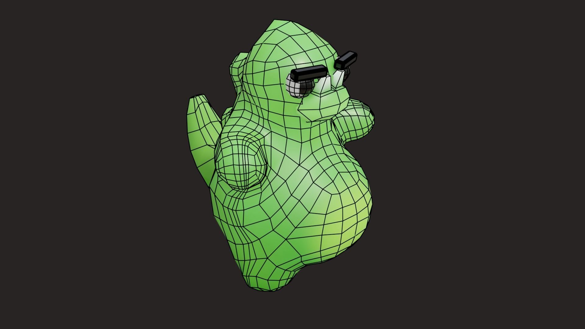 Low Poly Game Ready Stylized Dino Low-poly 3D model_23