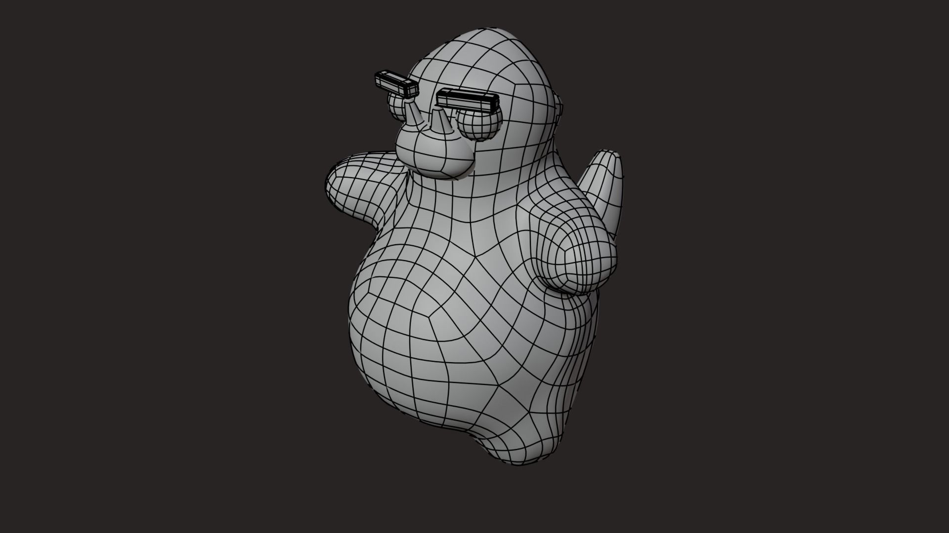 Low Poly Game Ready Stylized Dino Low-poly 3D model_9