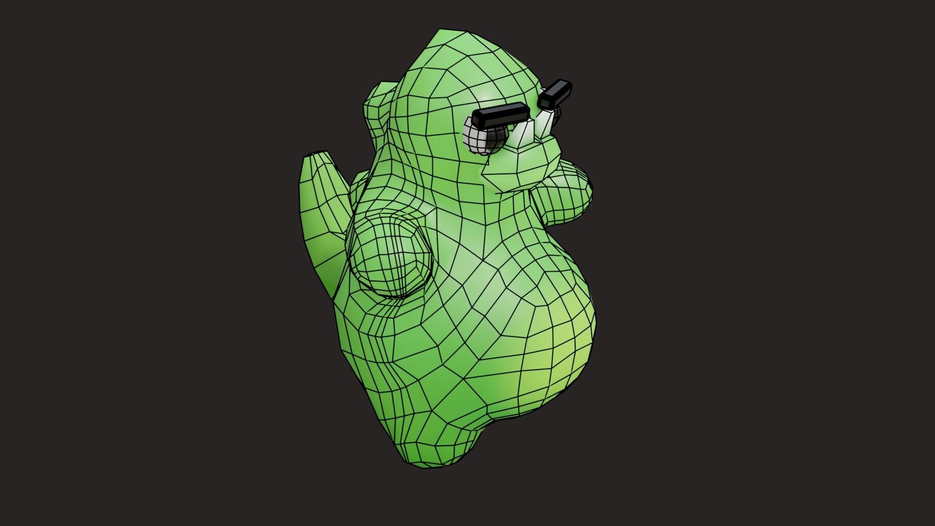 Low Poly Game Ready Stylized Dino Low-poly 3D model_22