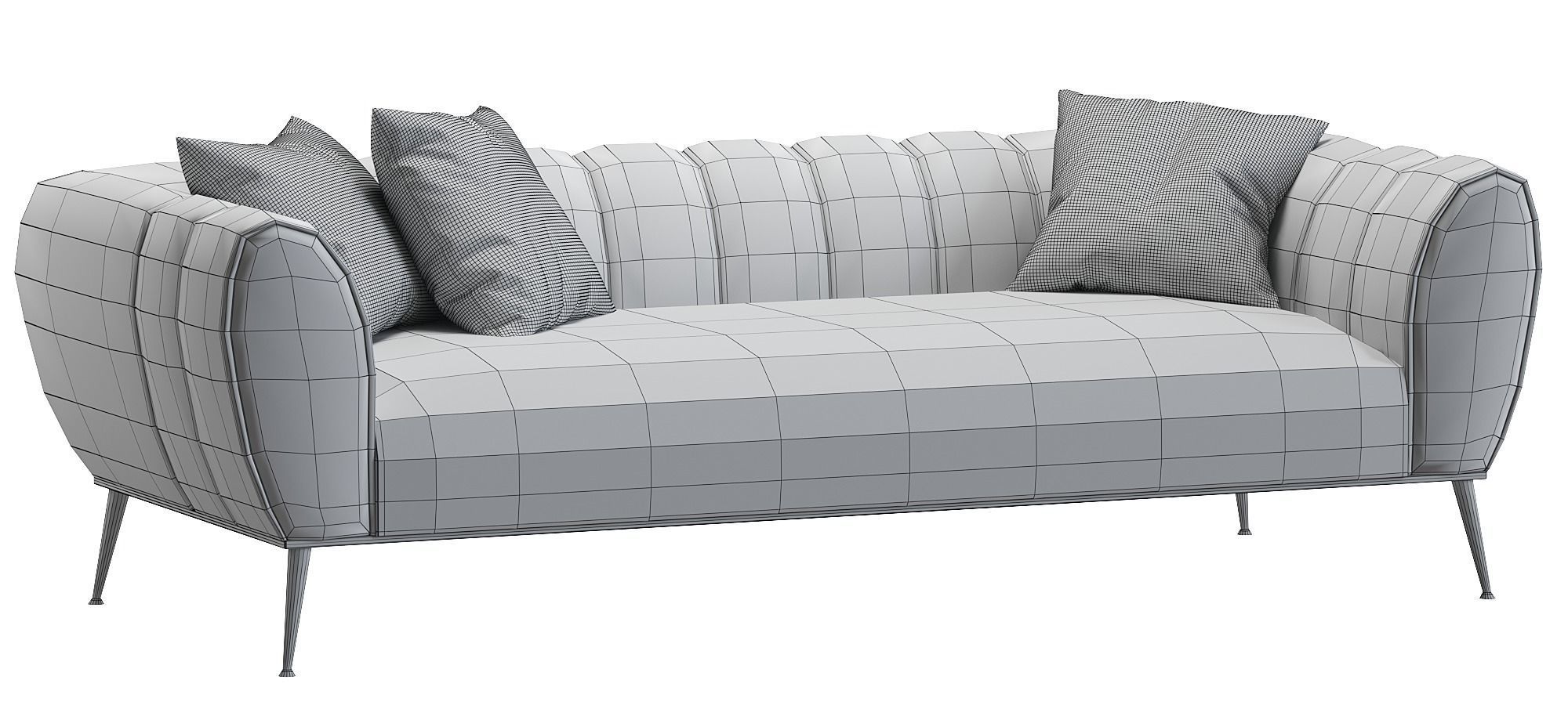 Modern Green Velvet 3D model | CGTrader