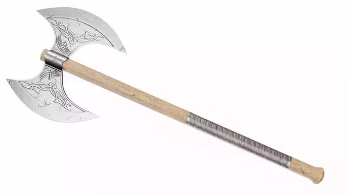 Double edged battleaxe