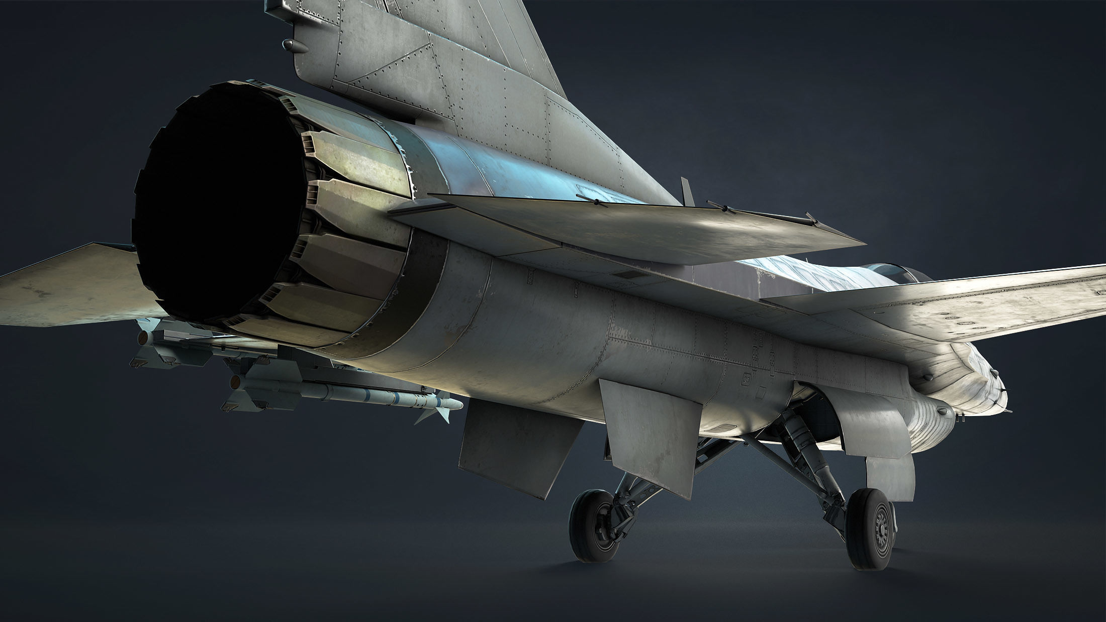 F-16 Fighting Falcon Game Ready Low-poly 3D model_11