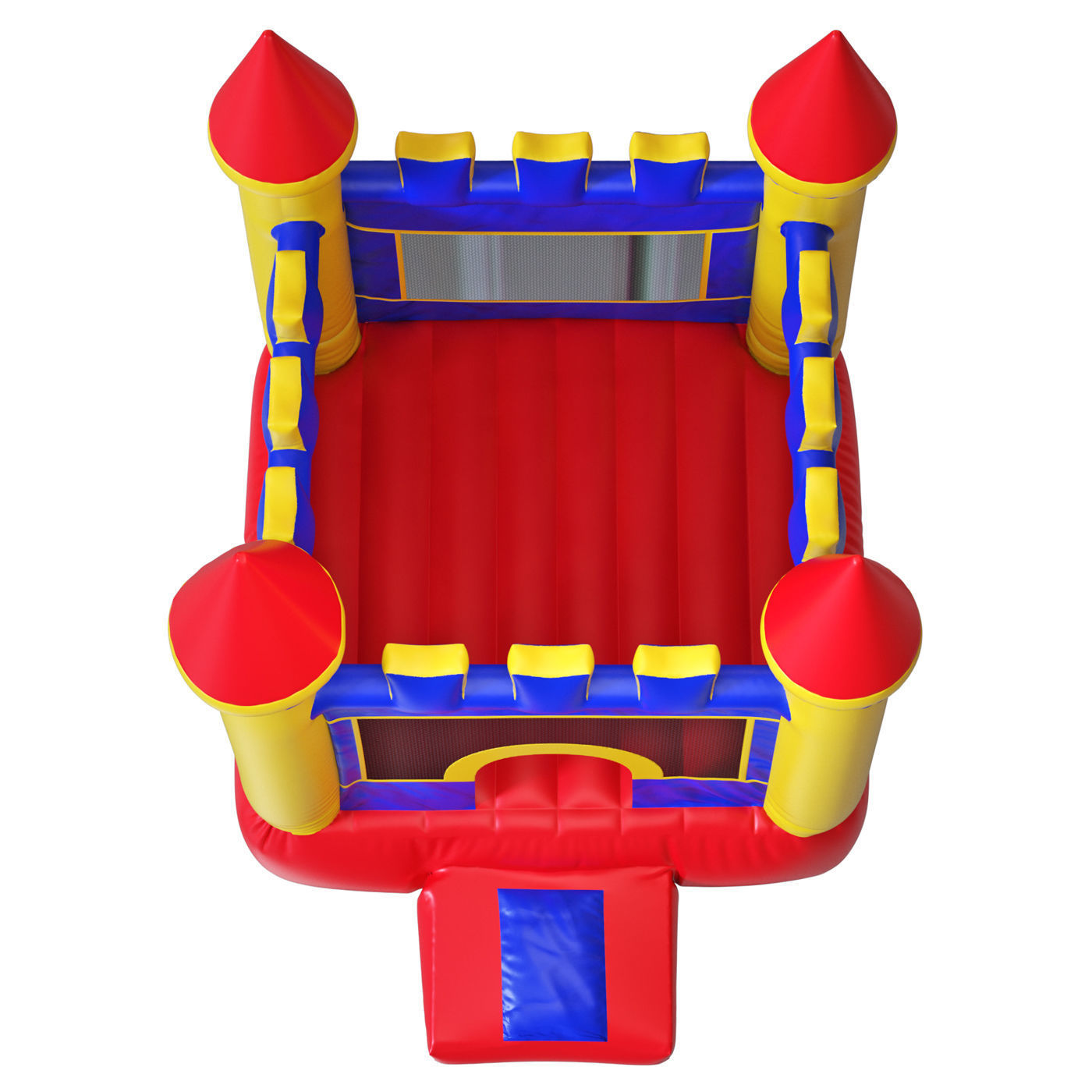 Bouncy castle trampoline 3D model_2