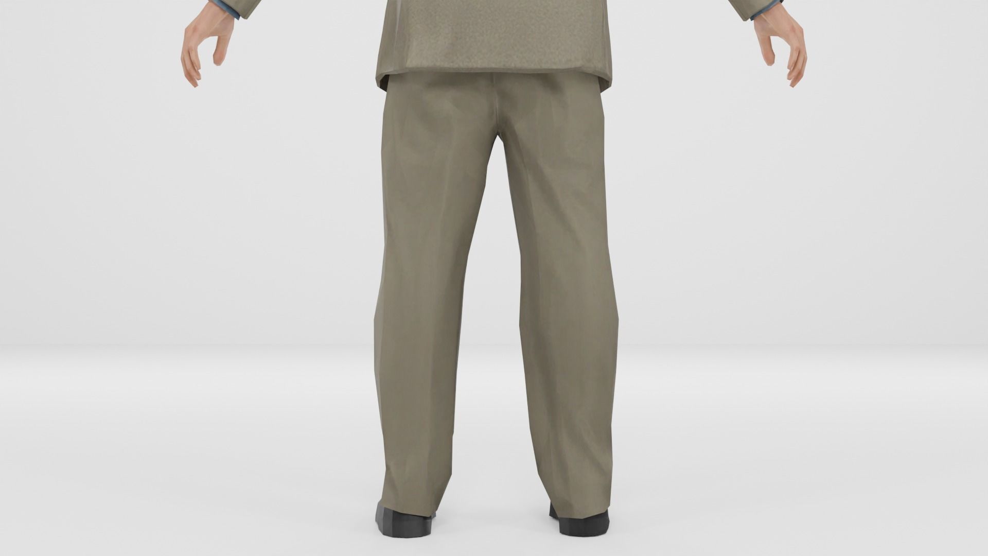 Businessman suit or Men business suit  Low-poly 3D model_21