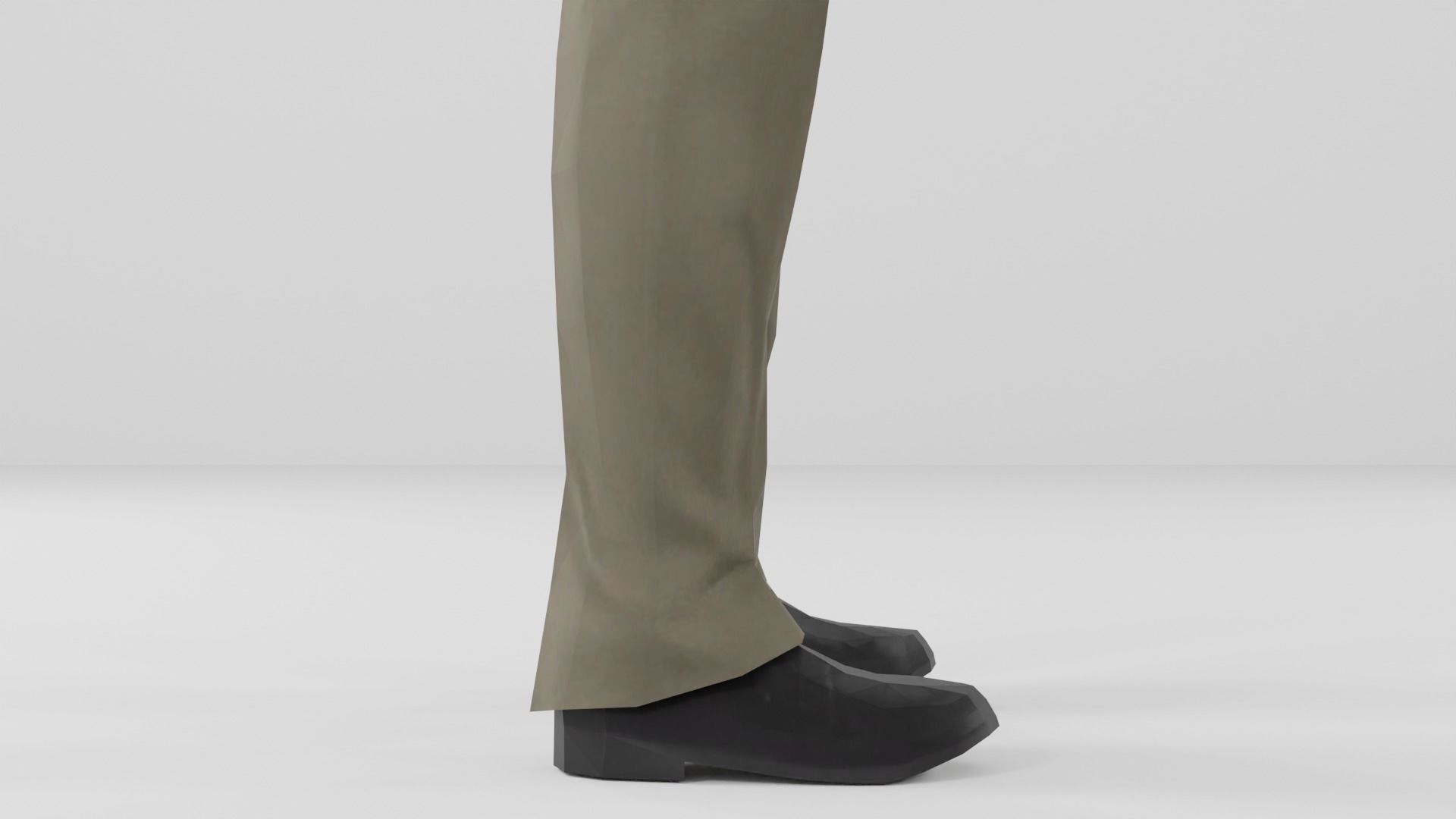 Businessman suit or Men business suit  Low-poly 3D model_16