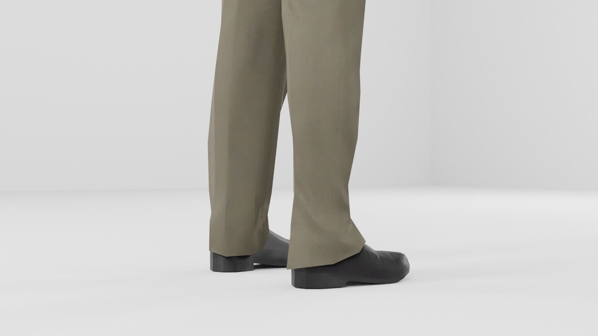 Businessman suit or Men business suit  Low-poly 3D model_17