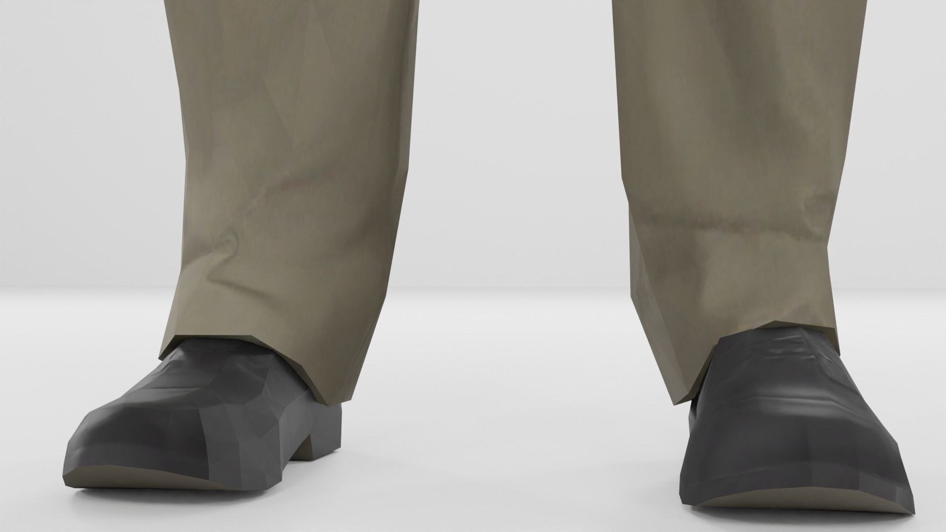 Businessman suit or Men business suit  Low-poly 3D model_28