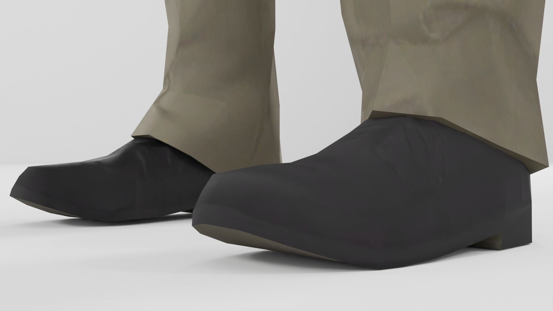 Businessman suit or Men business suit  Low-poly 3D model_27