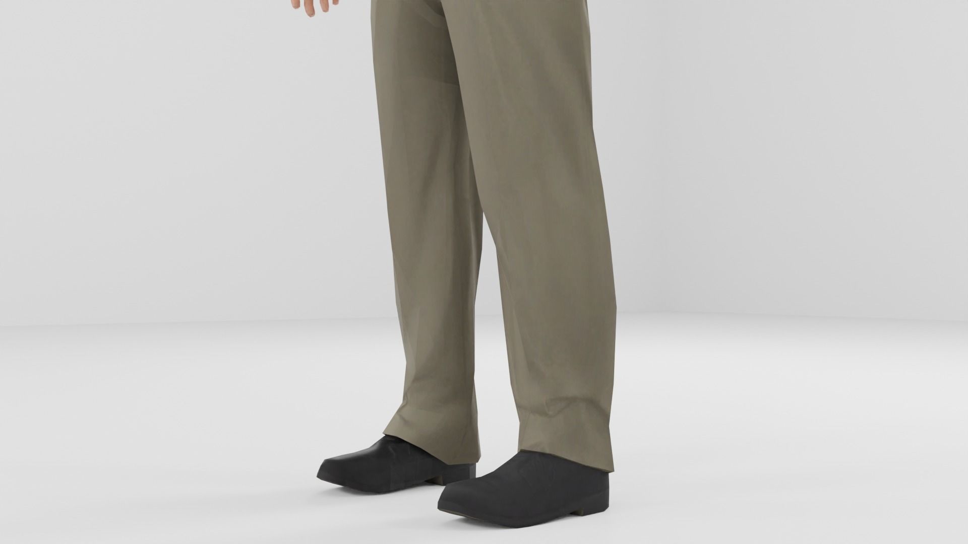 Businessman suit or Men business suit  Low-poly 3D model_26