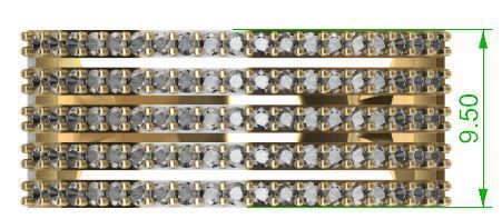 Line Diamond Ring 3dm  stl render detail 3D print model  3D print model_1