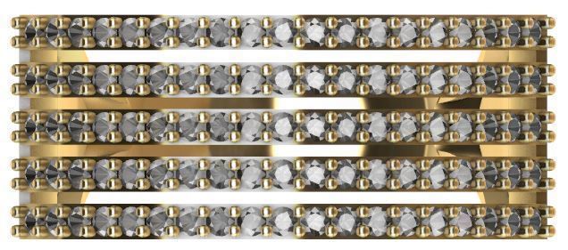 Line Diamond Ring 3dm  stl render detail 3D print model  3D print model_2