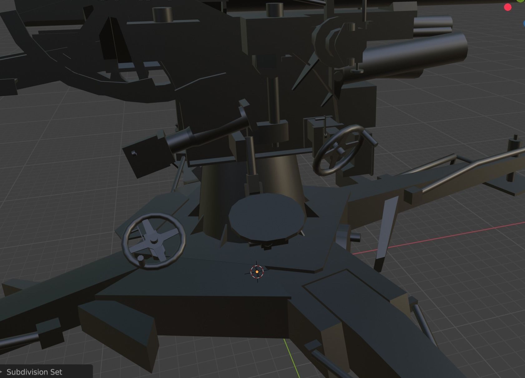 Flak 88cm Low-poly 3D model_2