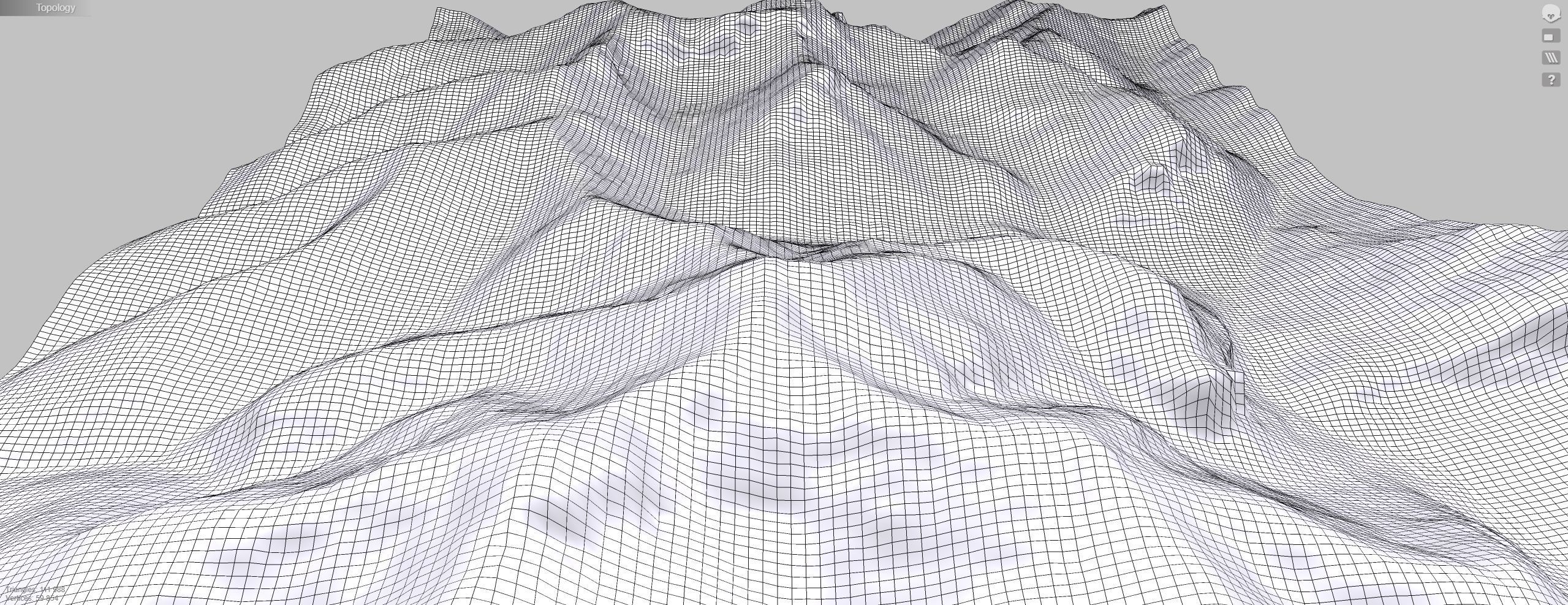 Mountain landscape Snow Table height 3178 meters Mongolia 3D model_14