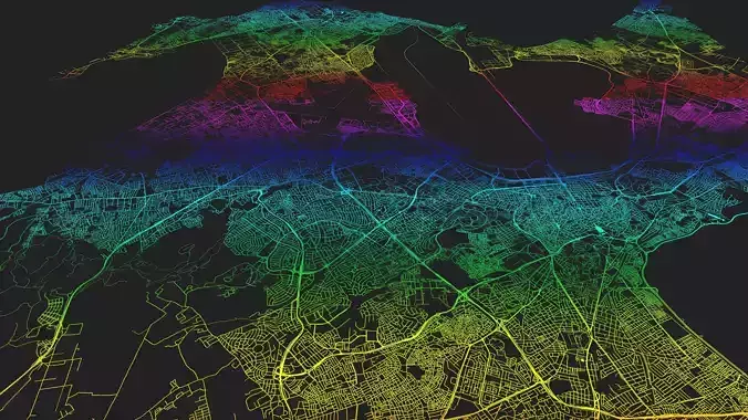 Streets and roads Tunisia Africa