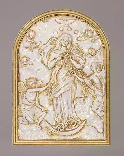 The Virgin Mary Bas-relief