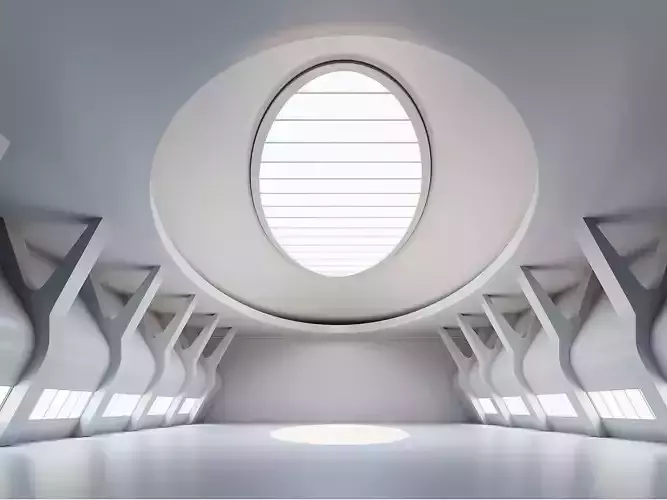 Low Poly Interior space 13 3D model
