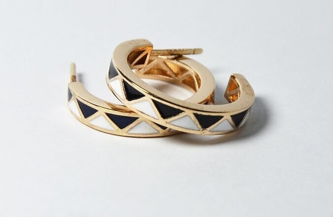 minimal enamel earring 3D print model
