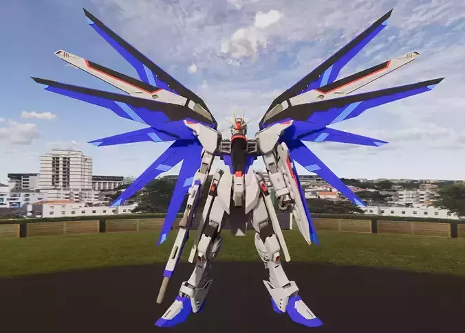 GUNDAM STRIKE FREEDOM FIGURE 3D model