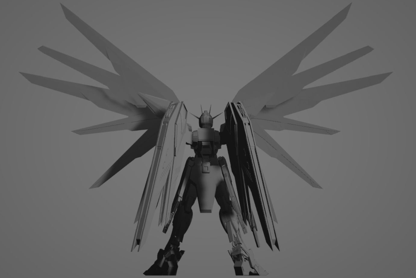 GUNDAM STRIKE FREEDOM FIGURE 3D model_2