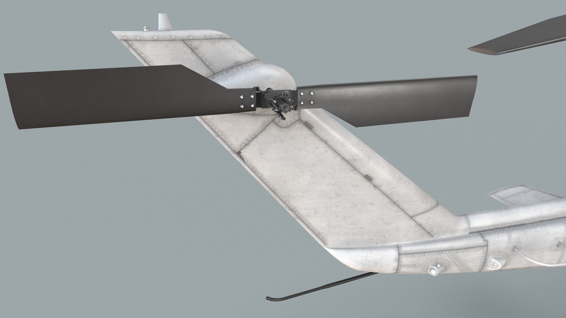 Bell AH-1S Cobra Blank Static Low-poly 3D model_9