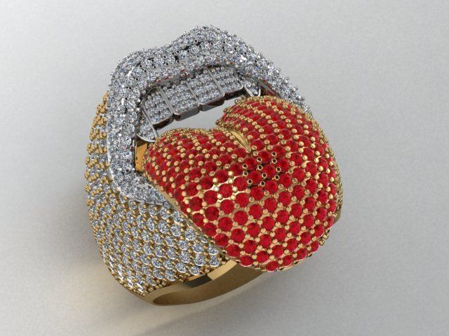 lip ring 3D print model_13