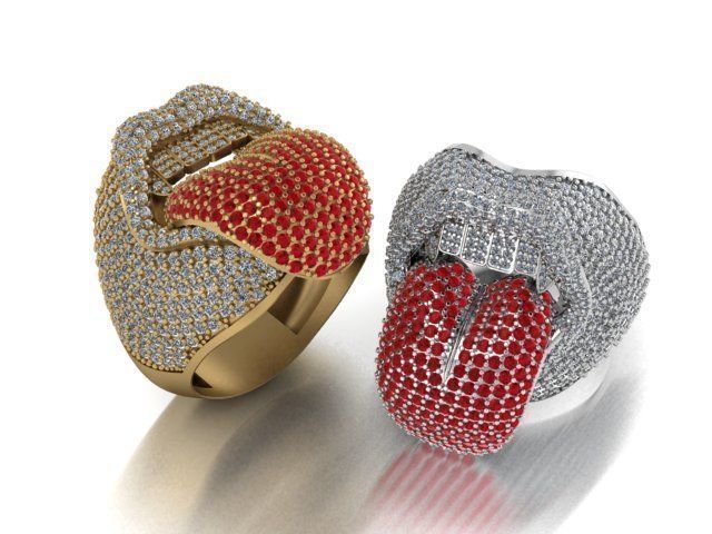 lip ring 3D print model_20