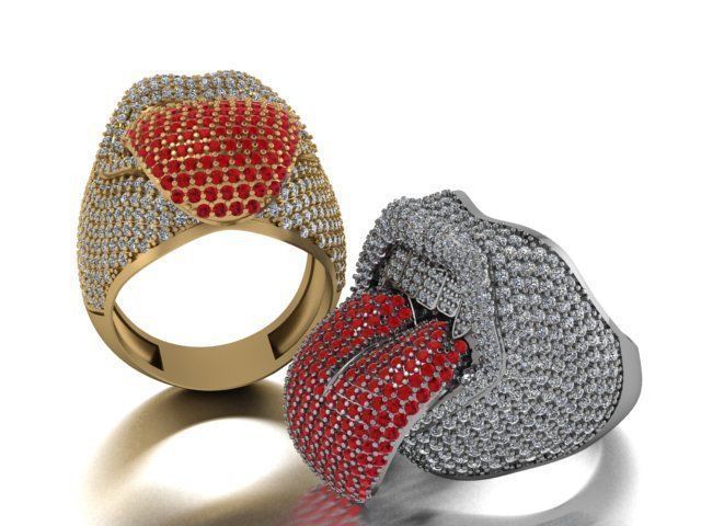 lip ring 3D print model_19