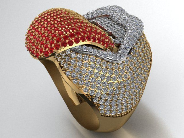 lip ring 3D print model_16