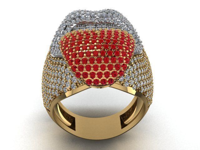 lip ring 3D print model_12