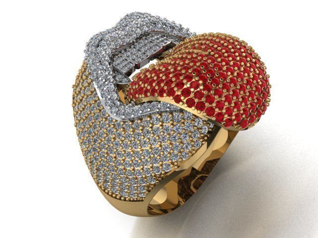 lip ring 3D print model_10