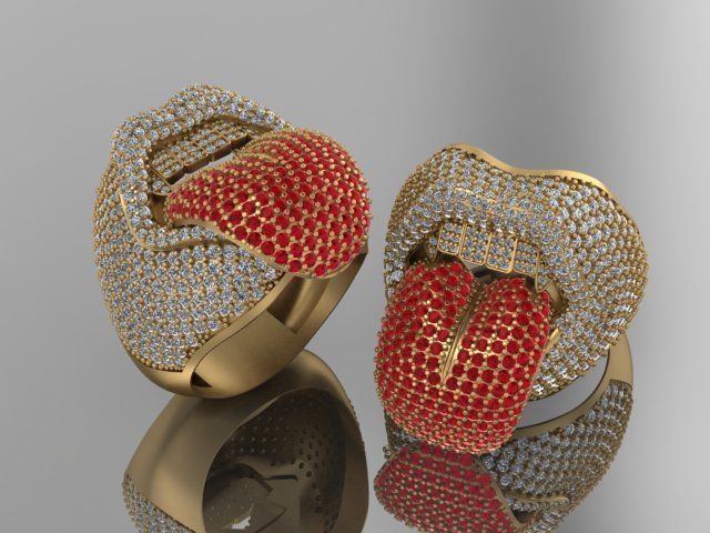 lip ring 3D print model_17