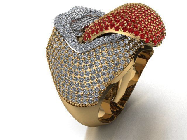 lip ring 3D print model_8