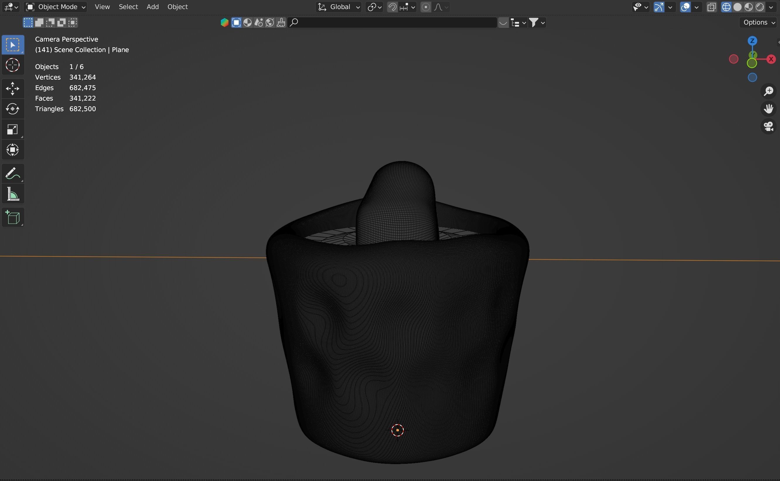 Candle with animated volumetric flame Low-poly 3D model_1