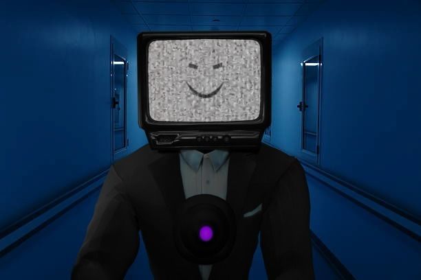 Skibidi toilet Vtuber Tv Titan 3D model_4