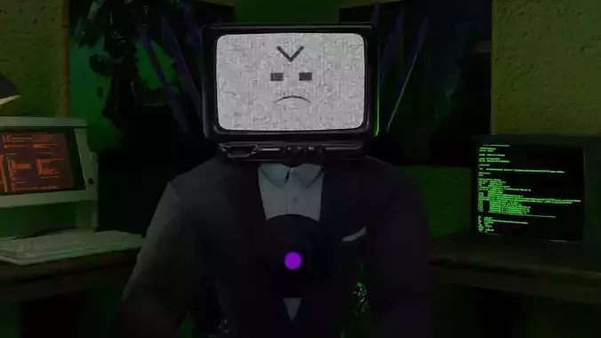 Skibidi toilet Vtuber Tv Titan 3D model