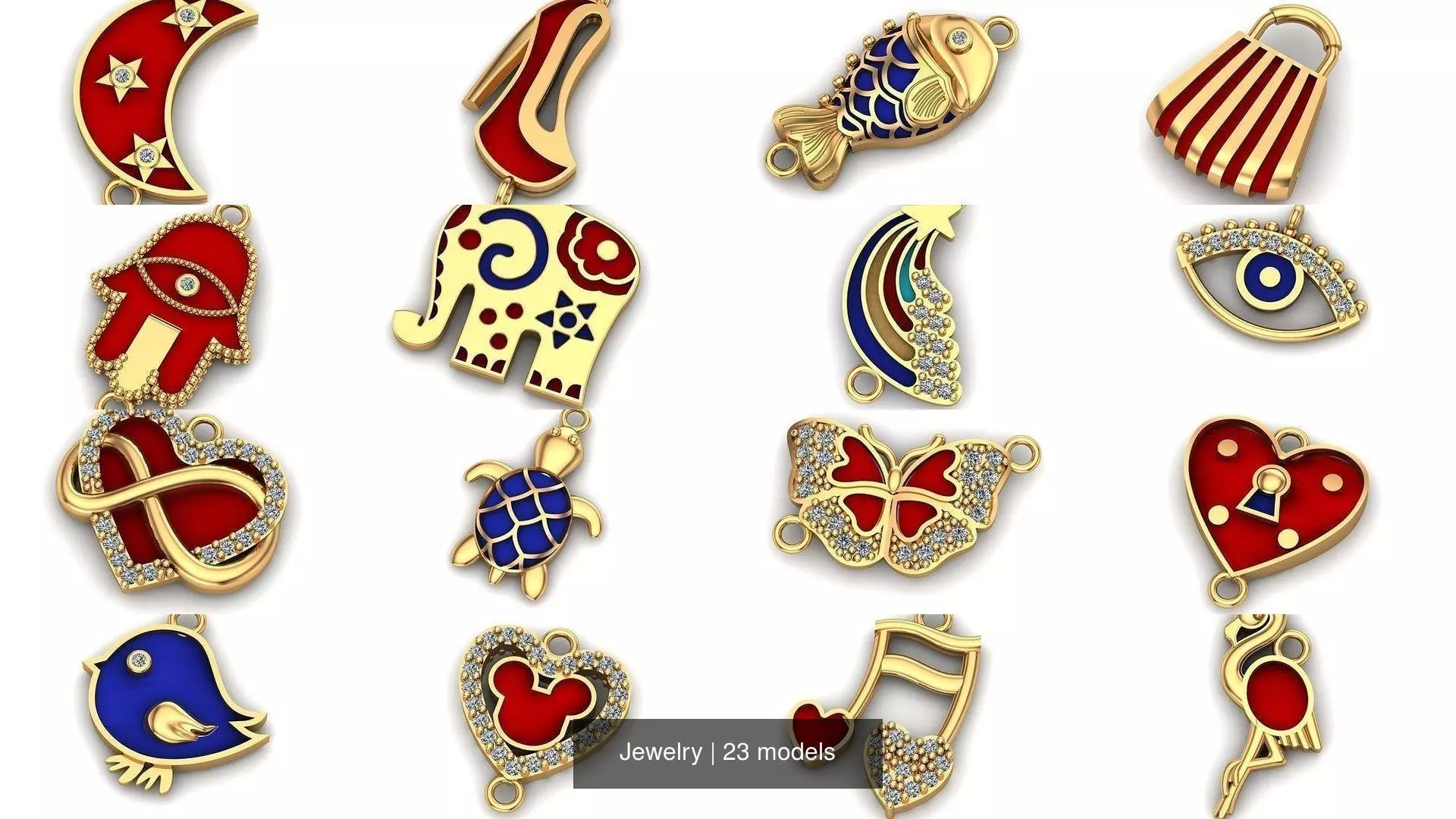Jewelry 3D Model Collection_0