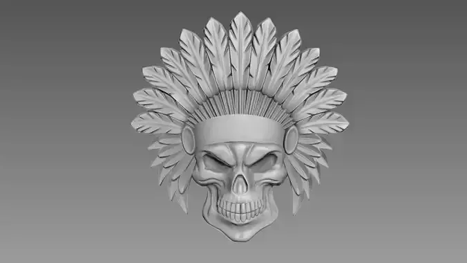 Scull Bas-relief 3D model