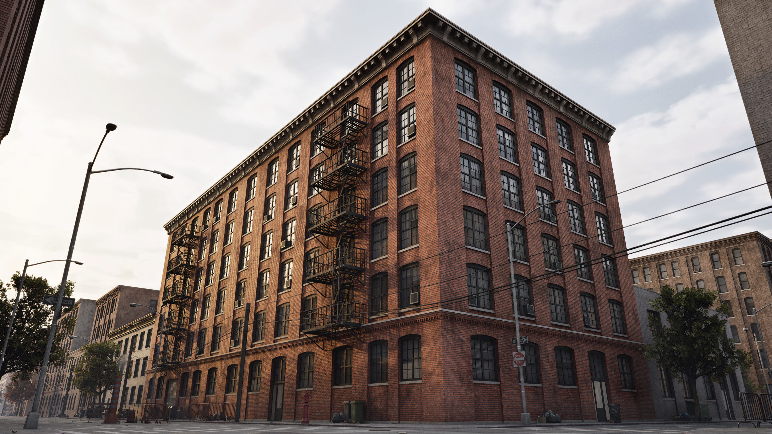 Industrial City Pack Low-poly 3D model_14