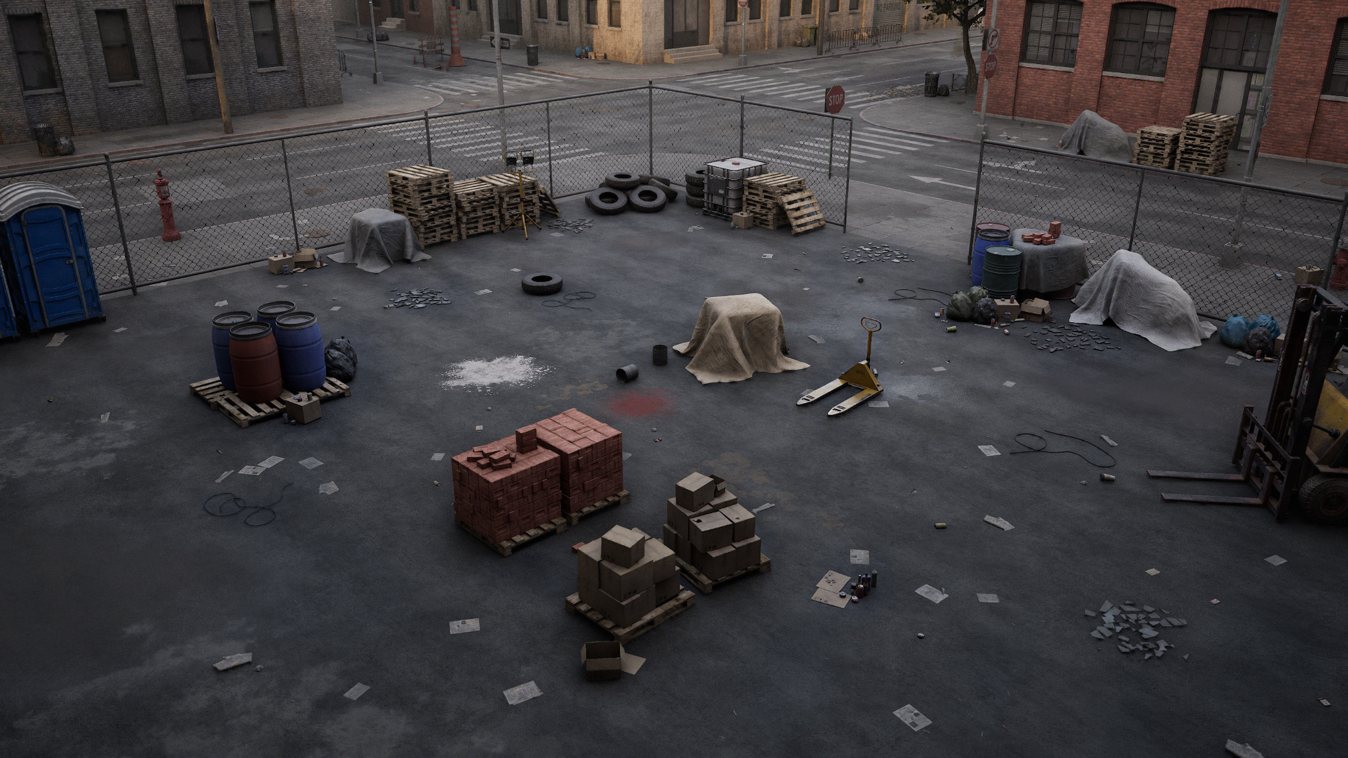 Industrial City Pack Low-poly 3D model_6