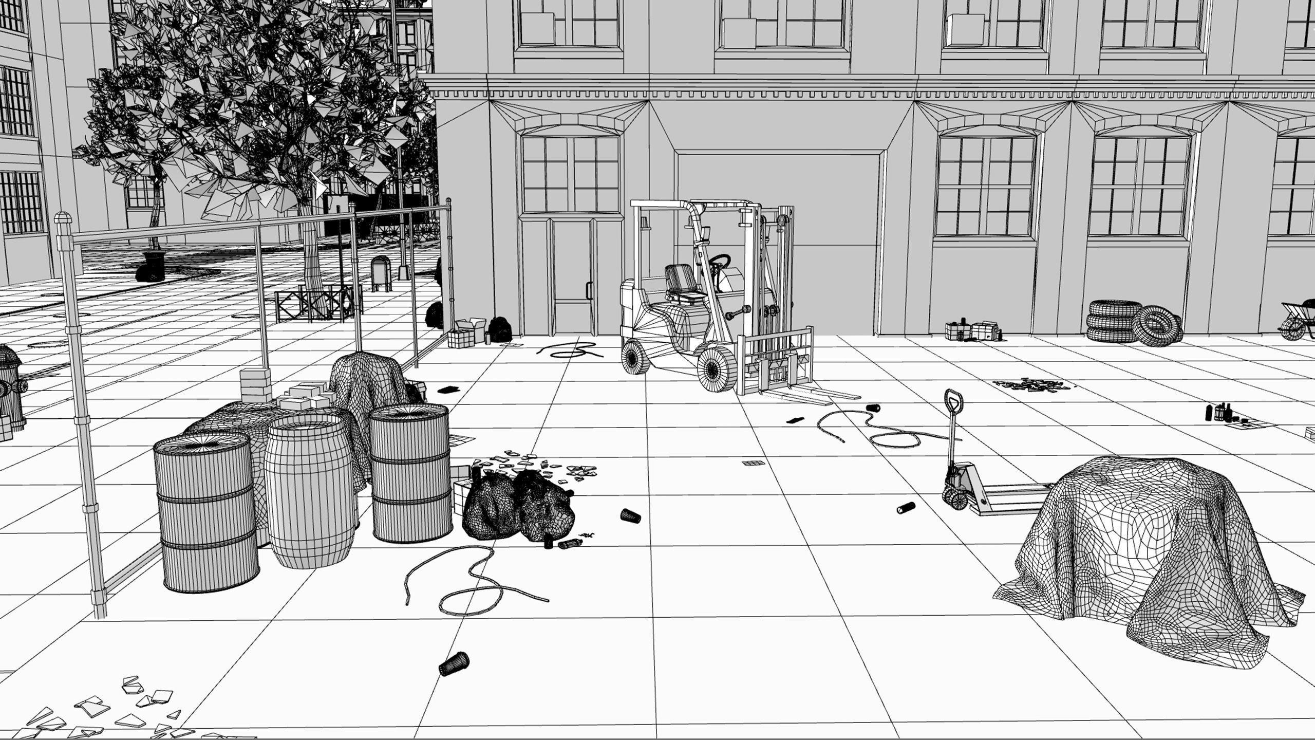 Industrial City Pack Low-poly 3D model_24