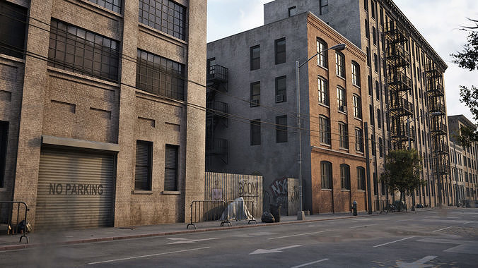 Industrial City Pack Low-poly 3D model 5