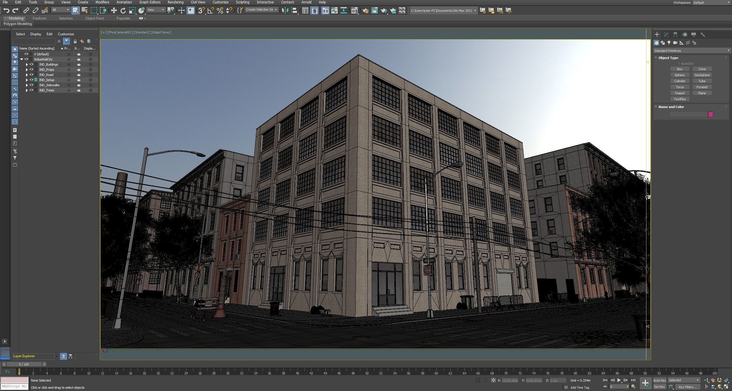 Industrial City Pack Low-poly 3D model_16