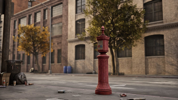 Industrial City Pack Low-poly 3D model 4