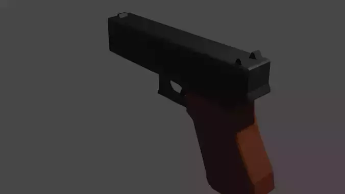 Low poly Glock