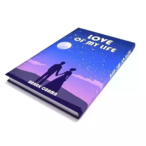 book low poly 3D model