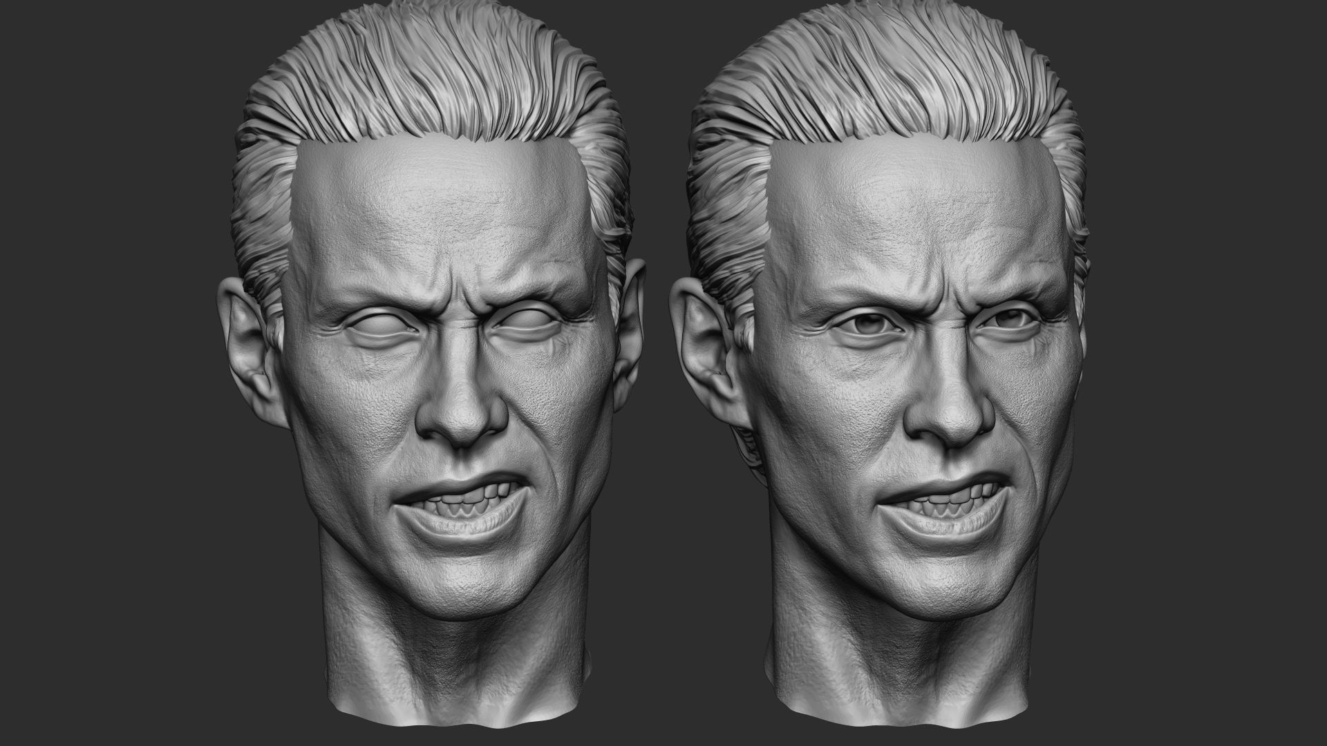 Jared Leto as Joker head 3D print model_9